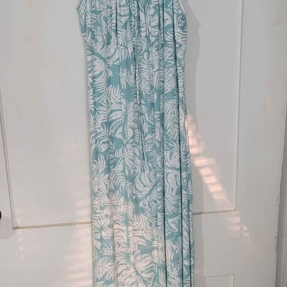 Lulu's Leaf Print Maxi Dress